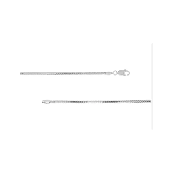 18in Sterling Silver 1.9mm Snake Chain with Lobster Lock Charles Frederick Jewelers Chelmsford, MA