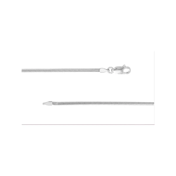 16in Sterling Silver 1.6mm Snake Chain with Lobster Lock Charles Frederick Jewelers Chelmsford, MA