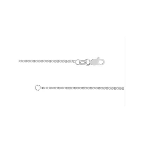 Sterling Silver 1.2mm Box Chain 22in Charles Frederick Jewelers Chelmsford, MA