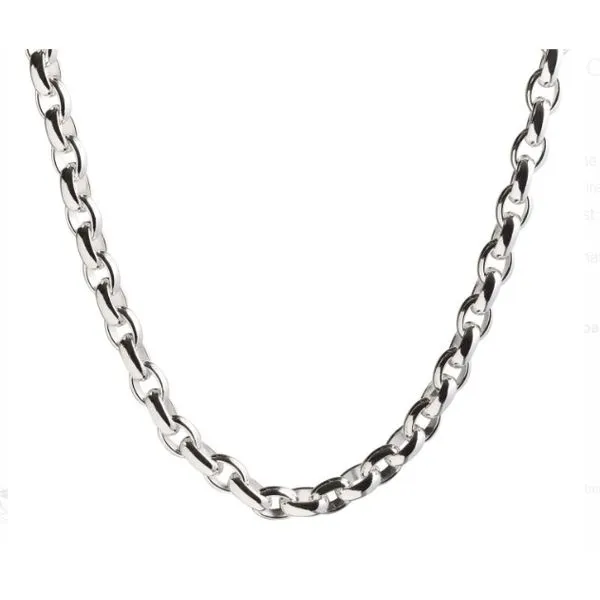 Lola Sterling Silver 18in Signature Rolo 5.0mm Charles Frederick Jewelers Chelmsford, MA