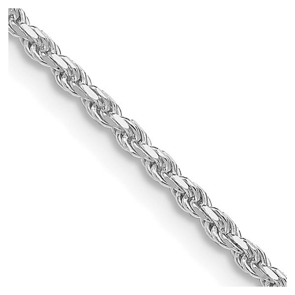 Rhodium plated sterling silver 22
