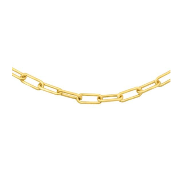 18in Sterling Silver Gold Oval link Chain Lola Charles Frederick Jewelers Chelmsford, MA