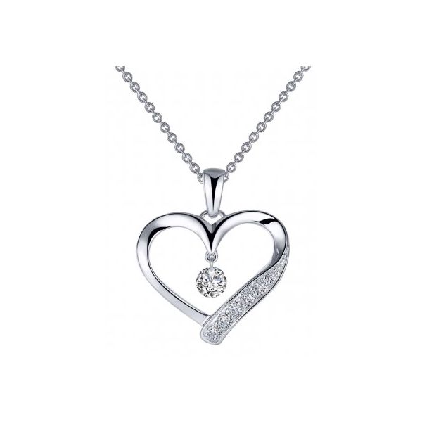Simulated Diamond Heart Pendant Charles Frederick Jewelers Chelmsford, MA