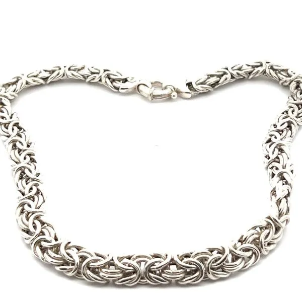 Sterling Byzantine Solid Chain Charles Frederick Jewelers Chelmsford, MA