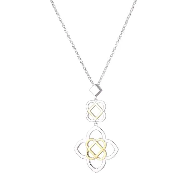 Sterling and Yellow Plated Necklace Charles Frederick Jewelers Chelmsford, MA