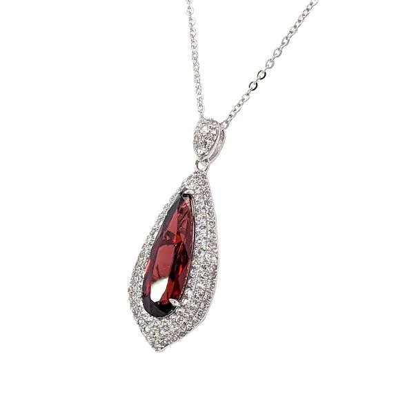 Sterling Garnet and Topaz Necklace Image 2 Charles Frederick Jewelers Chelmsford, MA