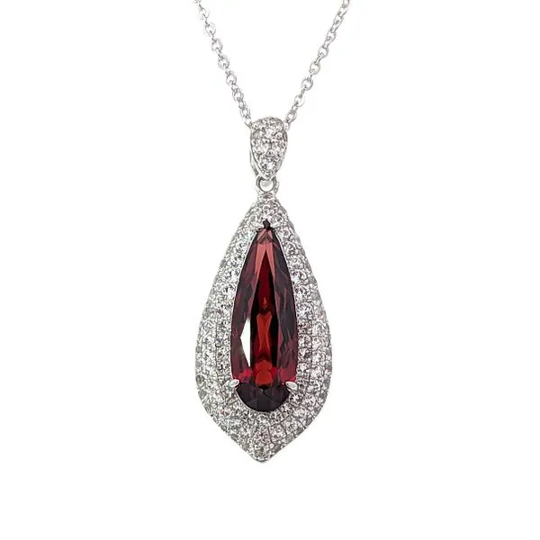 Sterling Garnet and Topaz Necklace Charles Frederick Jewelers Chelmsford, MA