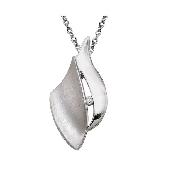 Sterling and Diamond Necklace Charles Frederick Jewelers Chelmsford, MA