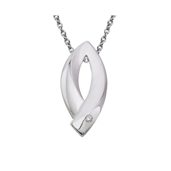 Sterling and Diamond Necklace Charles Frederick Jewelers Chelmsford, MA