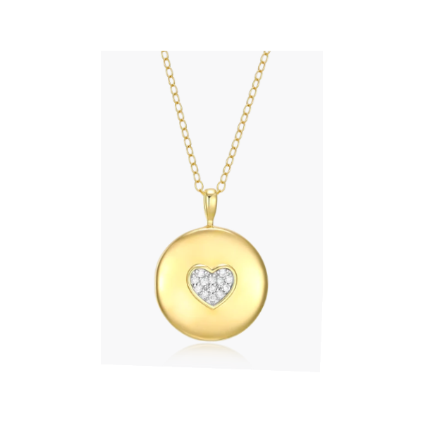 .06ctw Lab Diamond Locket and Chain Charles Frederick Jewelers Chelmsford, MA