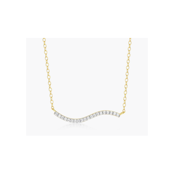 Lab Grown Diamond Wave Necklace Charles Frederick Jewelers Chelmsford, MA