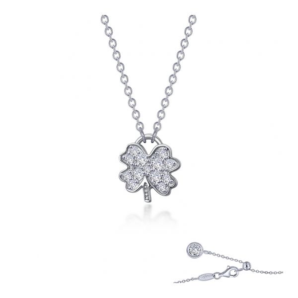 Mini Clover Necklace by Lafonn Charles Frederick Jewelers Chelmsford, MA