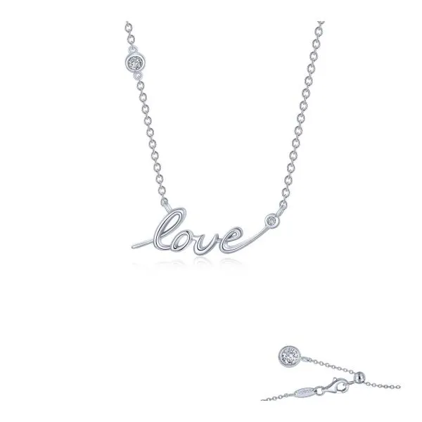 Love Word Necklace by Lafonn Charles Frederick Jewelers Chelmsford, MA