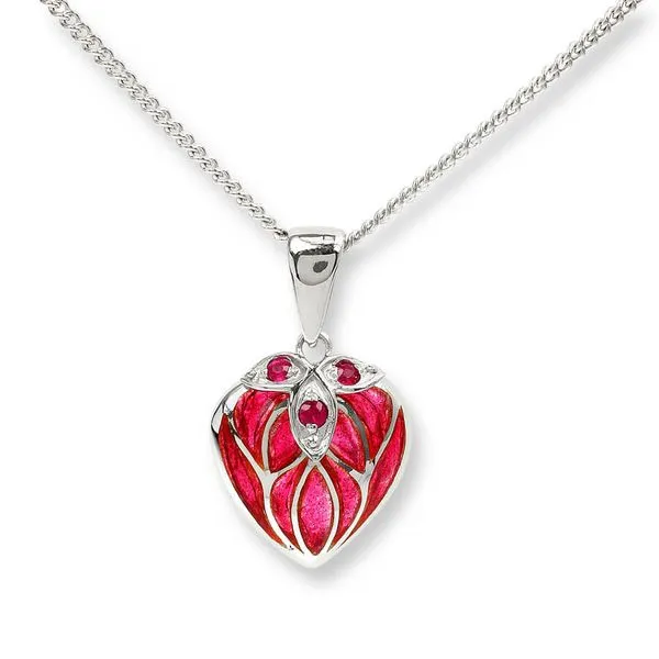 Red Heart Necklace Charles Frederick Jewelers Chelmsford, MA