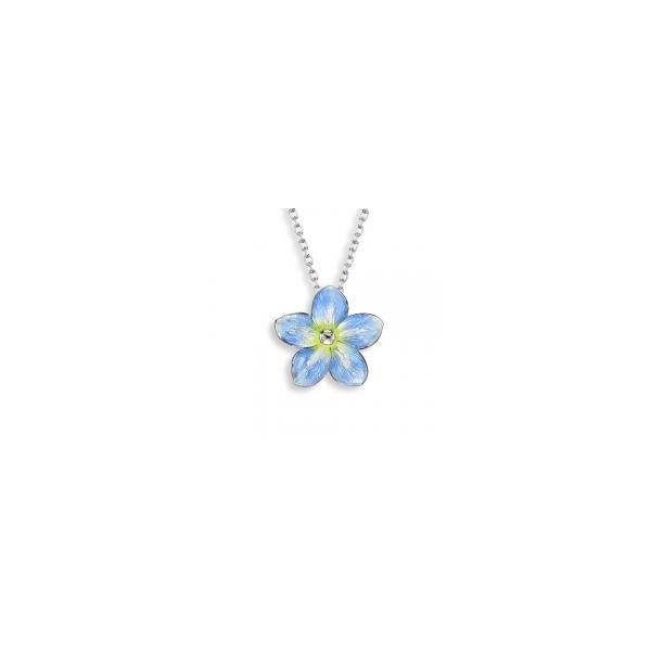 Blue Forget-Me-Not Necklace Charles Frederick Jewelers Chelmsford, MA