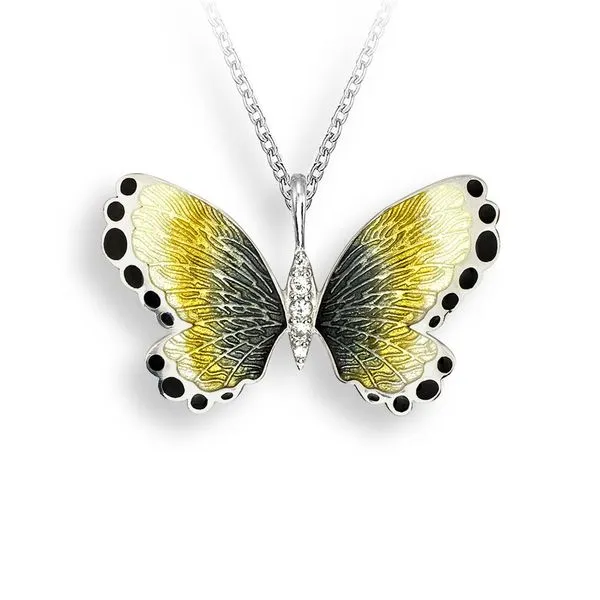 Yellow Butterfly Necklace Charles Frederick Jewelers Chelmsford, MA