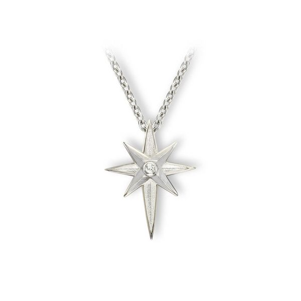 White North Star Necklace Charles Frederick Jewelers Chelmsford, MA