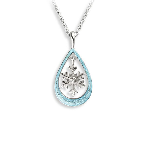 Blue Snowflake Necklace Charles Frederick Jewelers Chelmsford, MA