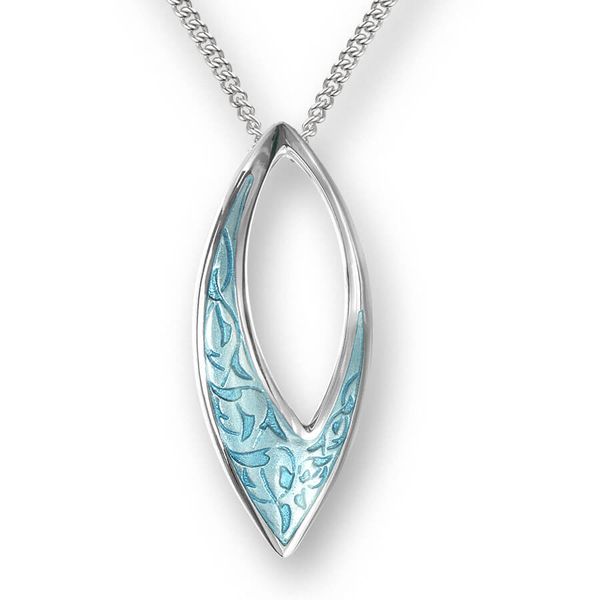 Enameled Marquise Necklace Charles Frederick Jewelers Chelmsford, MA