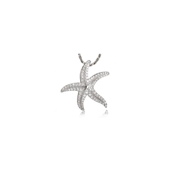 Sterling CZ Starfish Pendant Charles Frederick Jewelers Chelmsford, MA
