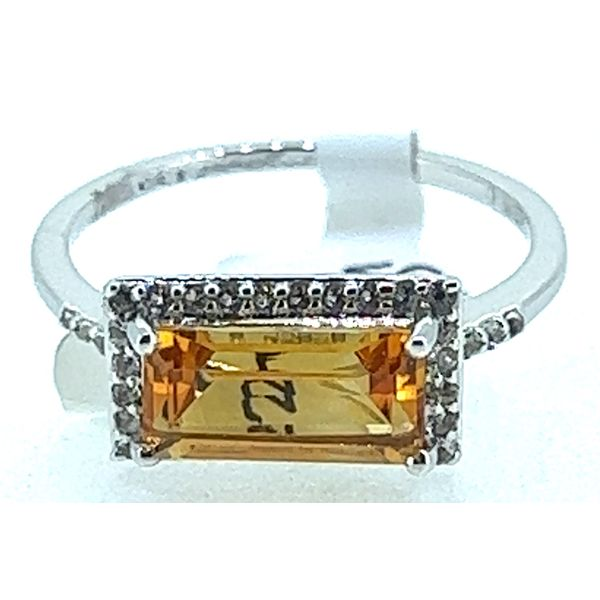 Sterling Citrine Ring Charles Frederick Jewelers Chelmsford, MA
