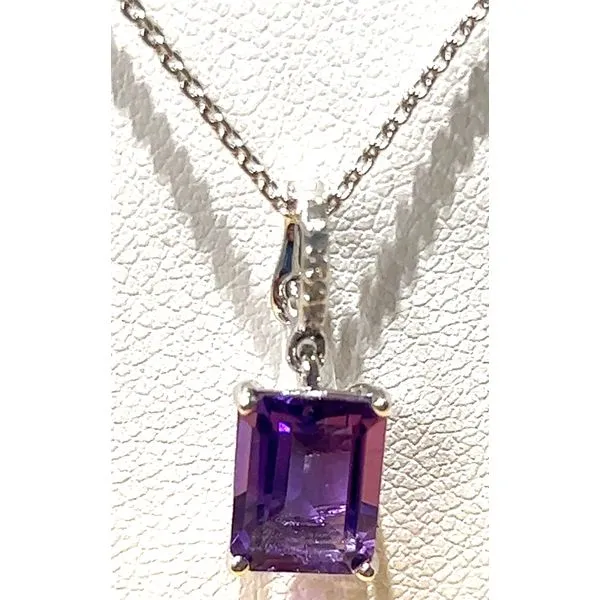 Sterling Amethyst Pendant Charles Frederick Jewelers Chelmsford, MA