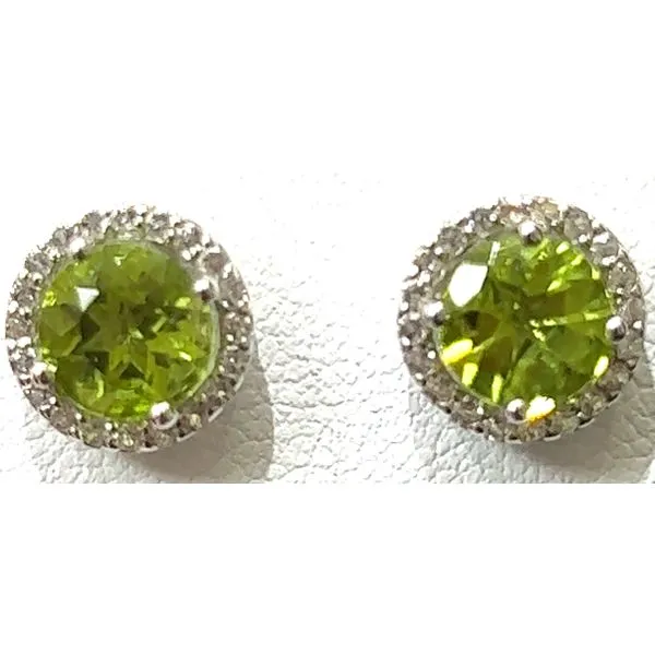 Sterling Peridot Studs Charles Frederick Jewelers Chelmsford, MA