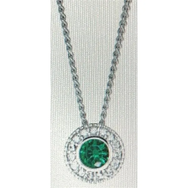 Sterling Emerald Pendant Charles Frederick Jewelers Chelmsford, MA