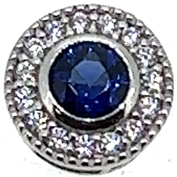 Sterling Sapphire Pendant Charles Frederick Jewelers Chelmsford, MA