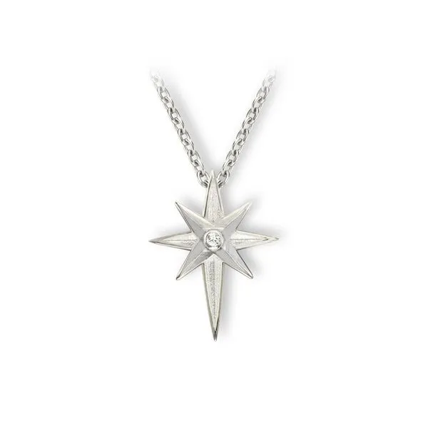 White North Star Necklace Charles Frederick Jewelers Chelmsford, MA