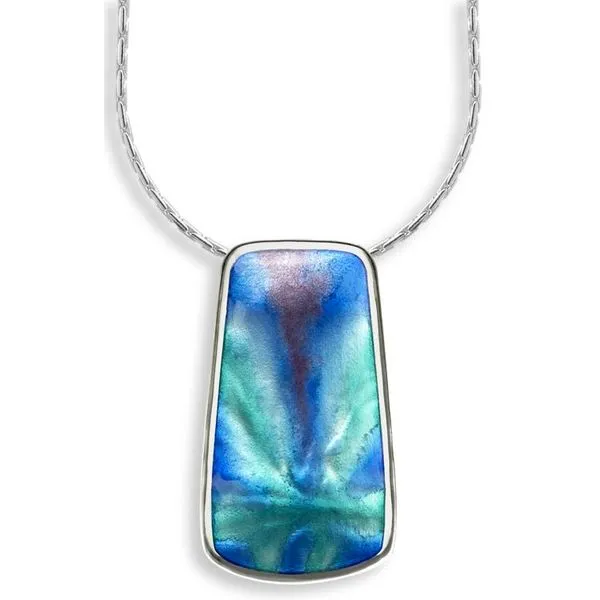Silver Enamel Pendant Charles Frederick Jewelers Chelmsford, MA