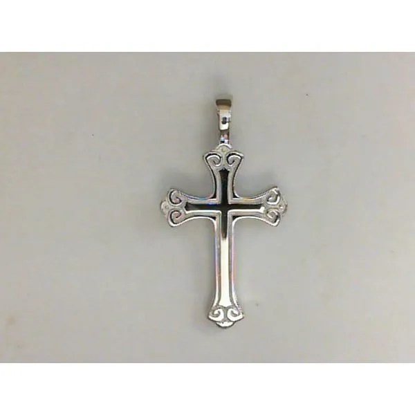 Sterling Medium Scroll Cross Charles Frederick Jewelers Chelmsford, MA