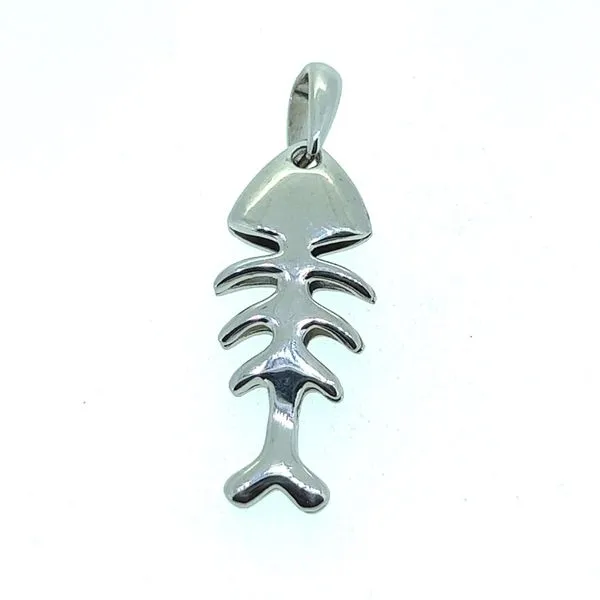 Sterling Fish Bone Pendant Charles Frederick Jewelers Chelmsford, MA