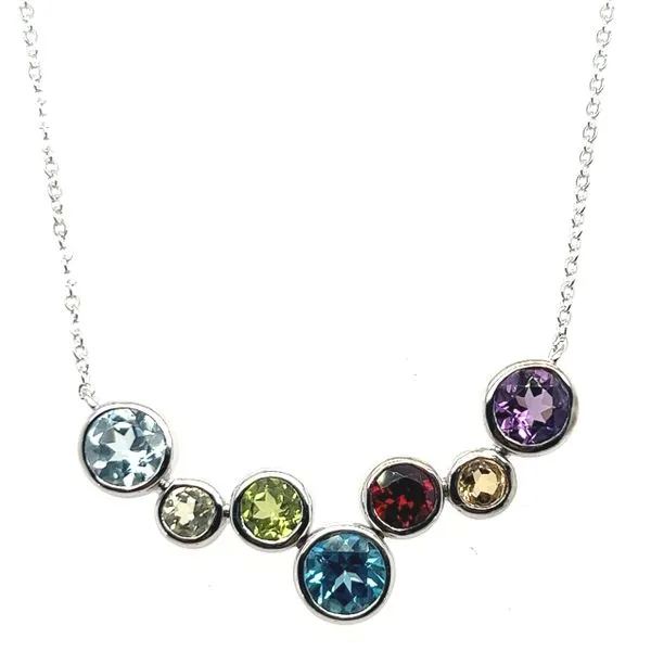 Sterling Silver 3.03ctw Multi Stone Pendant Charles Frederick Jewelers Chelmsford, MA