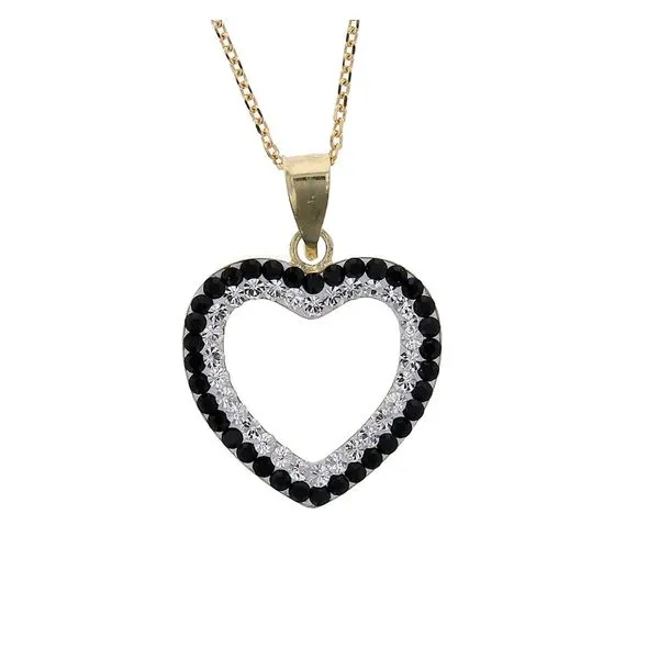 Sterling Black Heart Pendant Charles Frederick Jewelers Chelmsford, MA