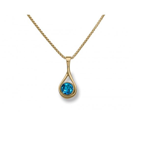 Sterling Desire Blue Topaz Pendant Charles Frederick Jewelers Chelmsford, MA