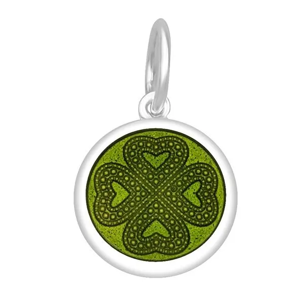 Lola Sterling 15mm Mini Green Leaf Lucky Clover PD Charles Frederick Jewelers Chelmsford, MA