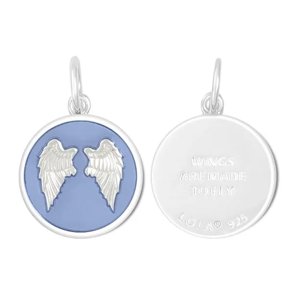 Sterling Lola 19mm Small Angel Wings Fly Lavender Charles Frederick Jewelers Chelmsford, MA