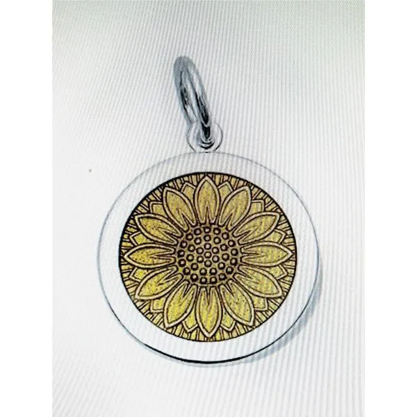 Lola Sterling 15mm Mini Gold Sunflower PD Charles Frederick Jewelers Chelmsford, MA