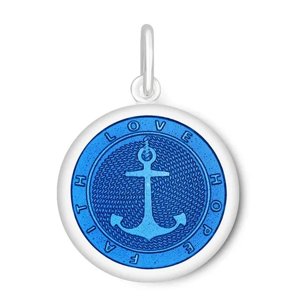 Lola Sterling 19mm Anchor Periwinkle Pendant Charles Frederick Jewelers Chelmsford, MA