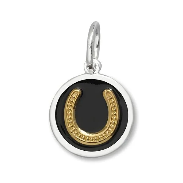 Lola Sterling 15mm Mini Horse Shoe Gold Black PD Charles Frederick Jewelers Chelmsford, MA