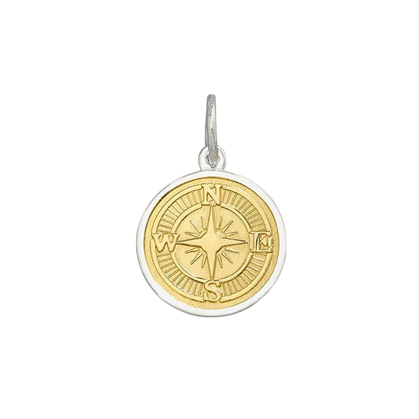 19mm Compass Rose Gold Center SS Charles Frederick Jewelers Chelmsford, MA