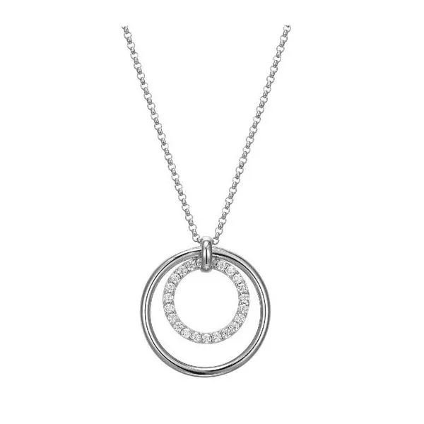 Lady's White Sterling Silver Silver Pendants Charles Frederick Jewelers Chelmsford, MA