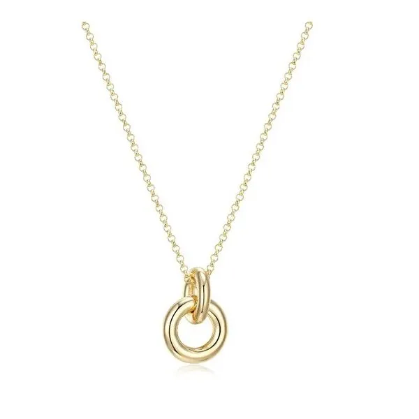 Sterling Vermeil Circle Pendant Charles Frederick Jewelers Chelmsford, MA