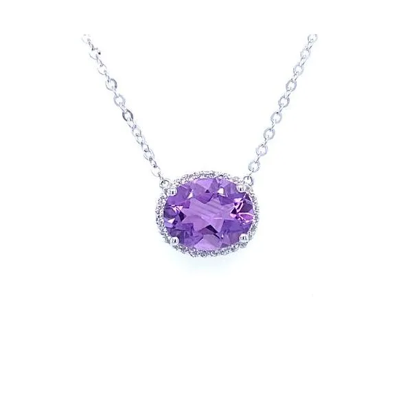 Sterling Amethyst Pendant Charles Frederick Jewelers Chelmsford, MA
