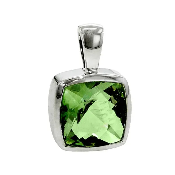 5.95Ct Green Amethyst Pendant Charles Frederick Jewelers Chelmsford, MA