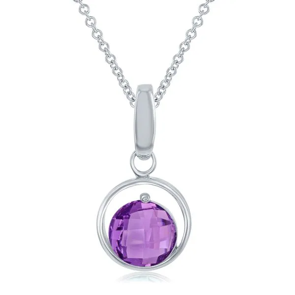 SS Amethyst Pendant Charles Frederick Jewelers Chelmsford, MA