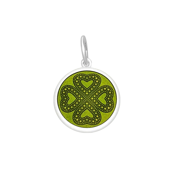 19MM Four Leaf Clover Green Leaf SS Lola Pendant Charles Frederick Jewelers Chelmsford, MA