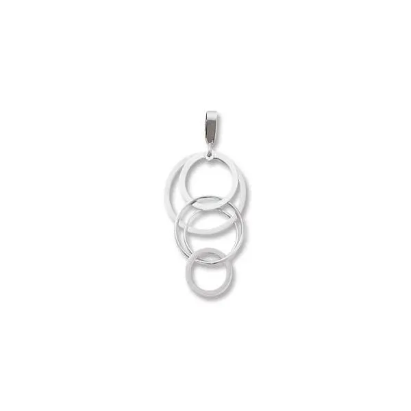 SS Cascading Circle Pendant Charles Frederick Jewelers Chelmsford, MA