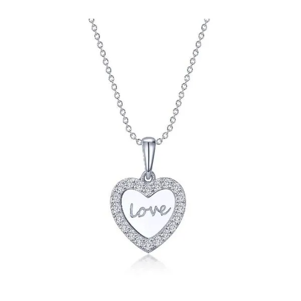 Heart-Shaped Pendant, Engraved With The Word 